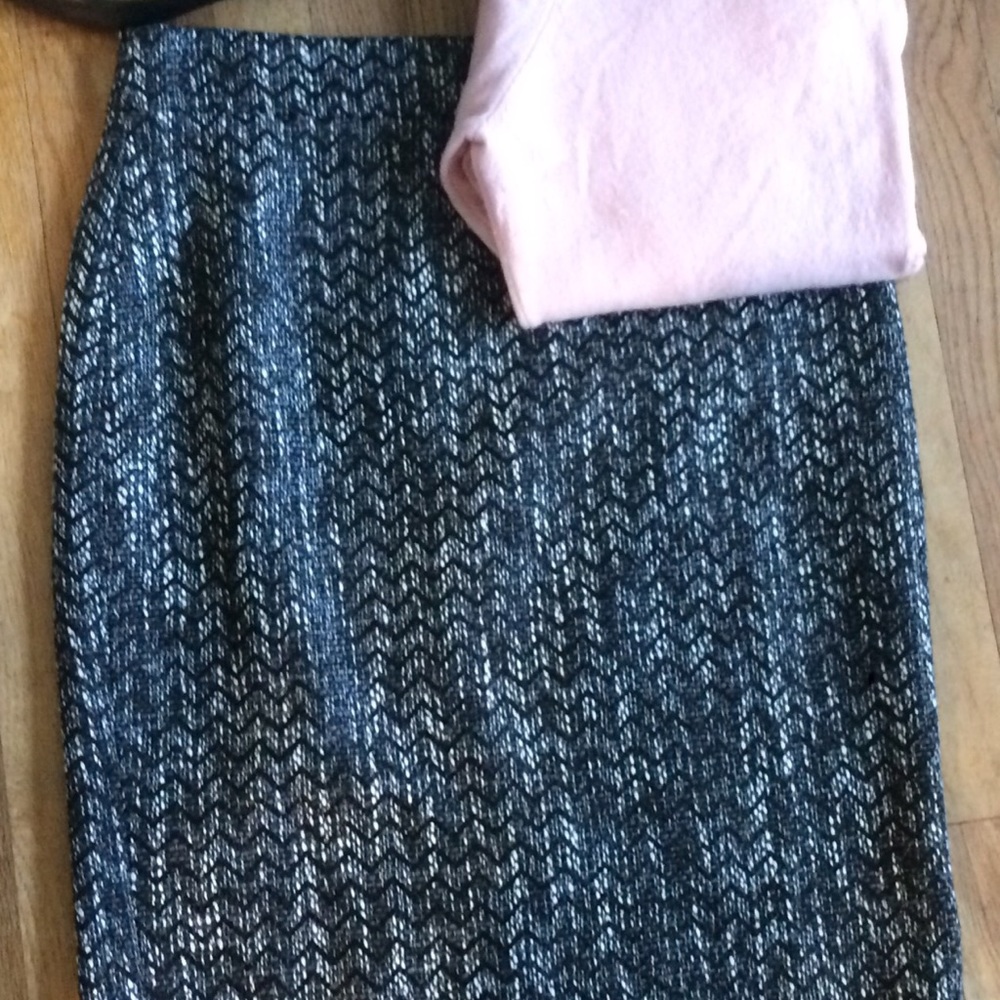 J Crew No. 2 Pencil skirt, zigzag tweed